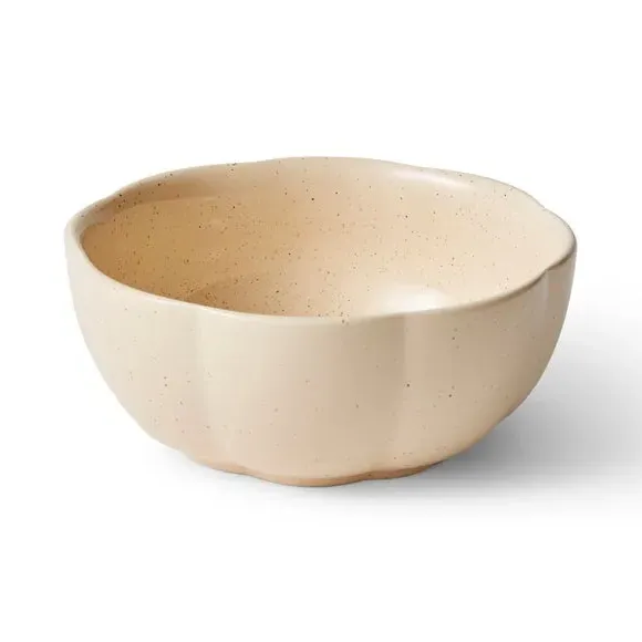 Pumpkin Dip Bowl - Cream, Stoneware
