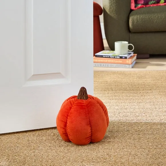Pumpkin Doorstop - Orange, Polyester