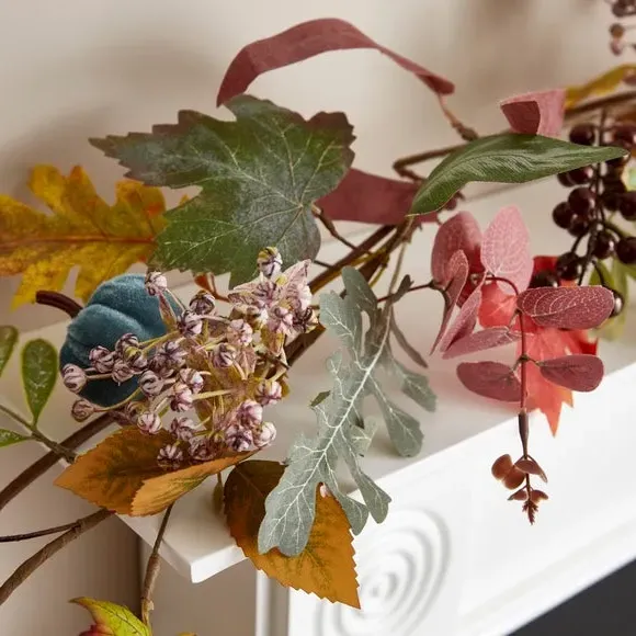 Pumpkin Garland Decoration - Orange, Artificial