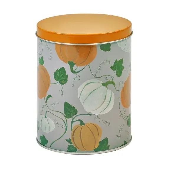 Pumpkin Print Storage Canister - Orange