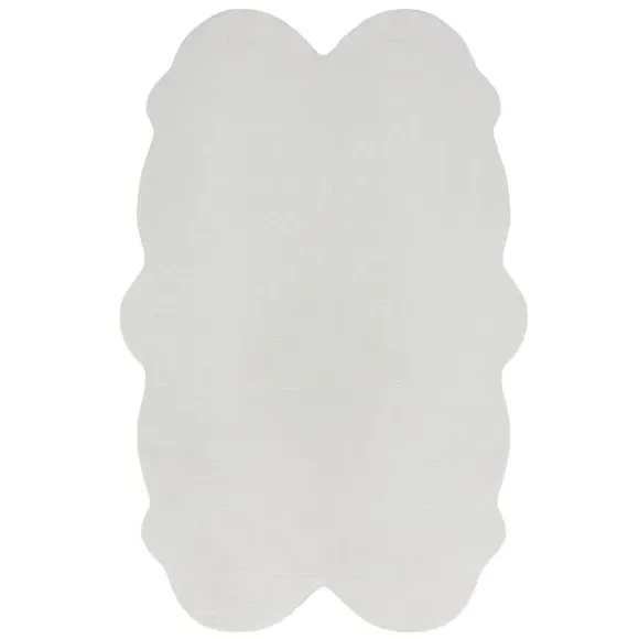 Quad Rug - Ivory, Faux Fur
