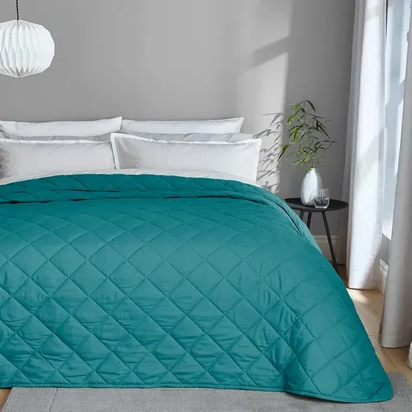 Quilted Bedspread - Peacock, Recycled Polyester