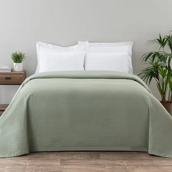 Quilted Bedspread - Sage, Polyester