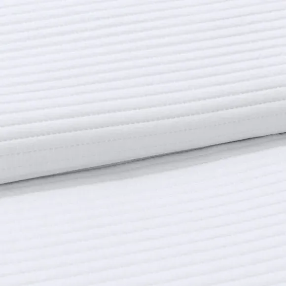 Quilted Bedspread - White, Polyester