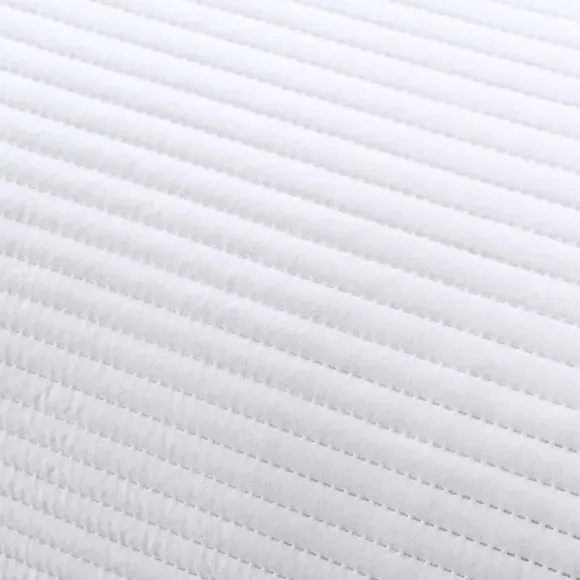Quilted Bedspread - White, Polyester