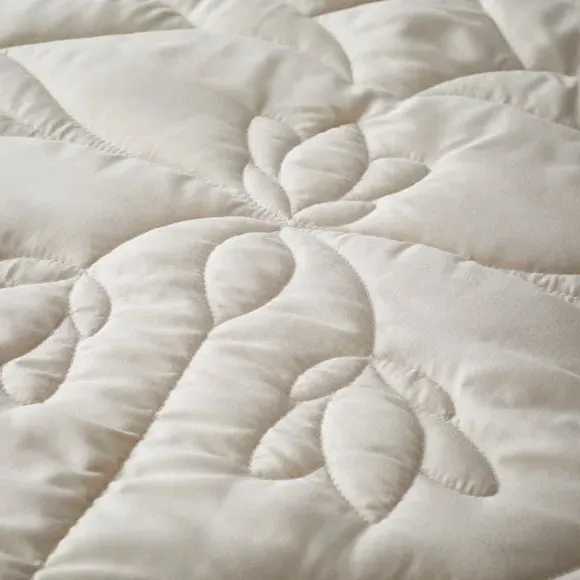 Quilted Duvet Cover Set - Natural, Microfibre