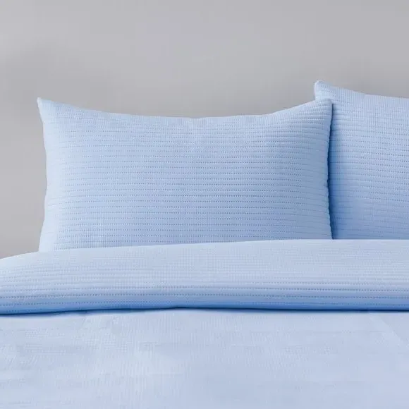 Quilted Pillowsham - Duck Egg