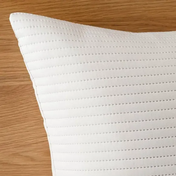 Quilted Pillowsham - Natural