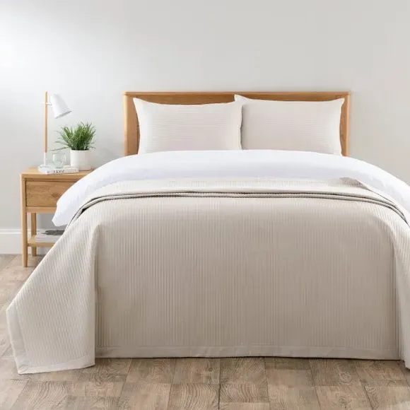 Quilted Pillowsham - Natural