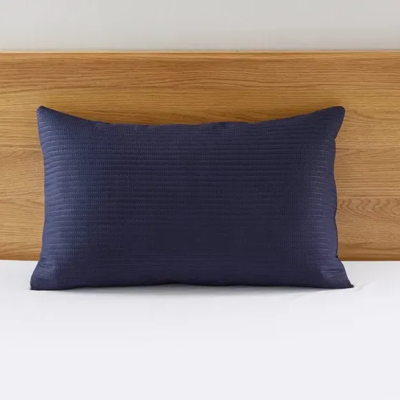 Quilted Pillowsham - Navy