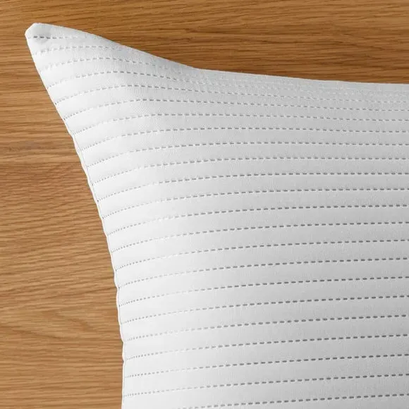 Quilted Pillowsham - Silver