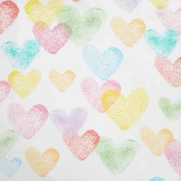 Rainbow Hearts Duvet Cover Set - Multicolor