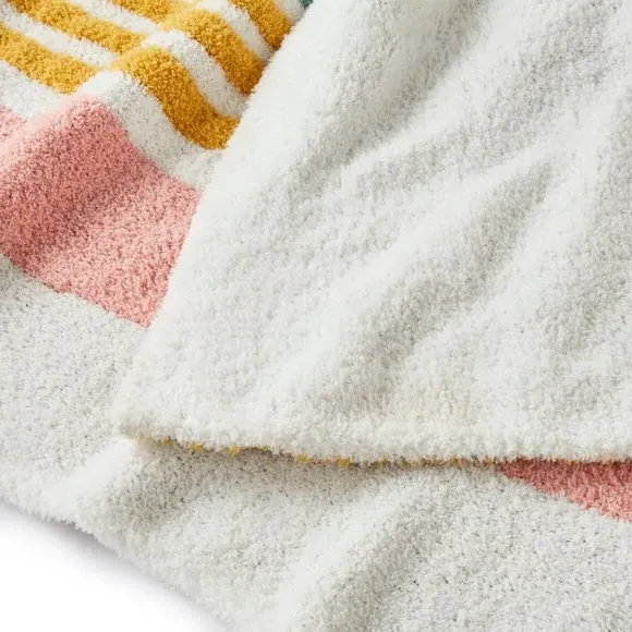 Rainbow Motif Throw Blanket - Multicolor