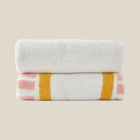 Rainbow Motif Throw Blanket - Multicolor