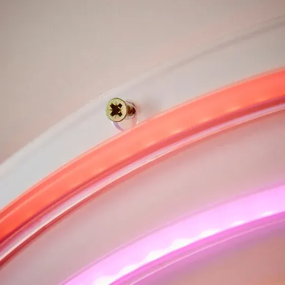 Rainbow Neon Wall Light - White, LED