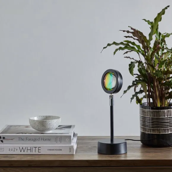 Rainbow Projector Lamp - Black