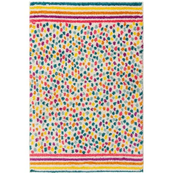 Rainbow Spot Berber Rug - Multicoloured, Polypropylene
