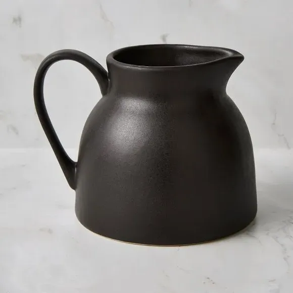 Reactive Glaze Jug - Black, Stoneware image