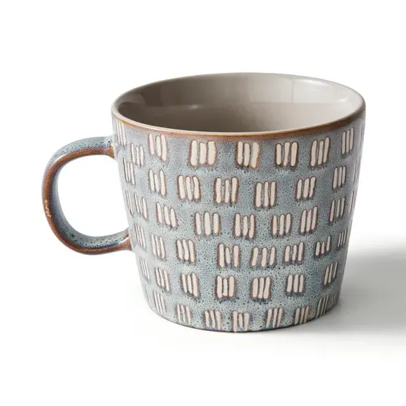 Reactive Glaze Mug - Grey, Stoneware