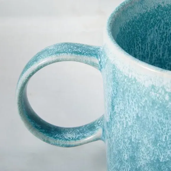 Reactive Glaze Mug - Teal, Stoneware