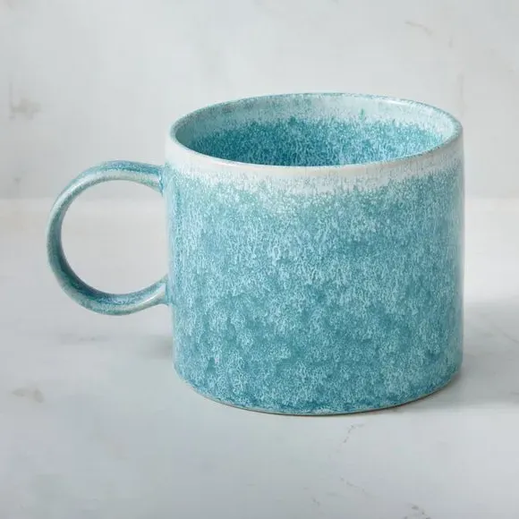 Reactive Glaze Mug - Teal, Stoneware