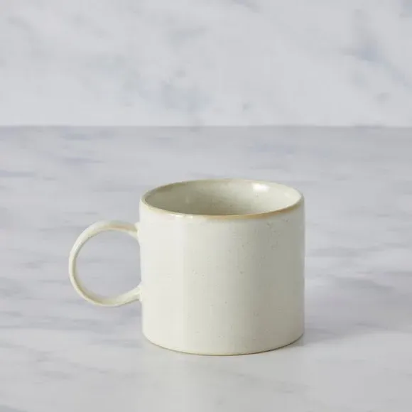Reactive Glaze Mug - White, Stoneware