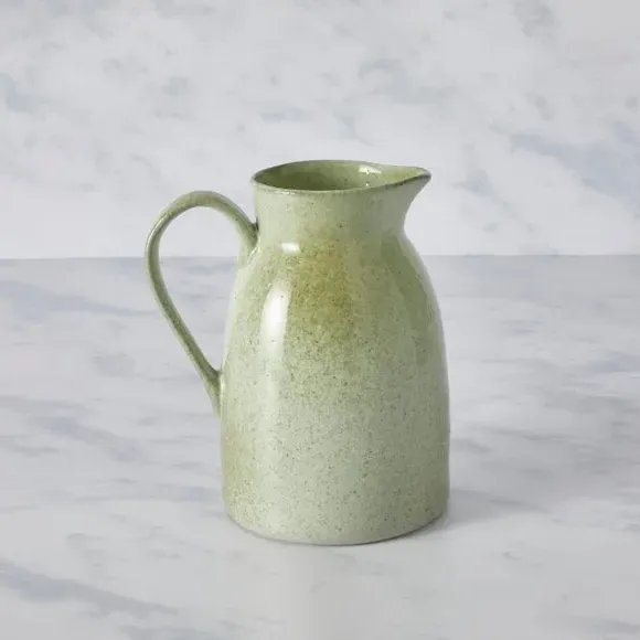 Reactive Glaze Pitcher - Sage, Stoneware