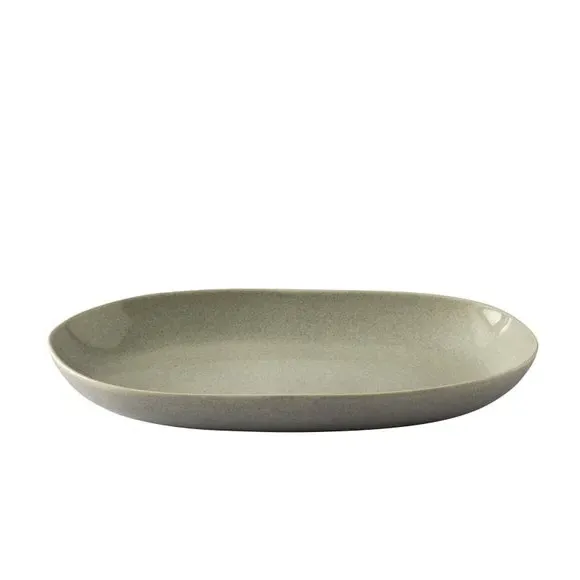 Reactive Glaze Serve Platter - Grey, Stoneware