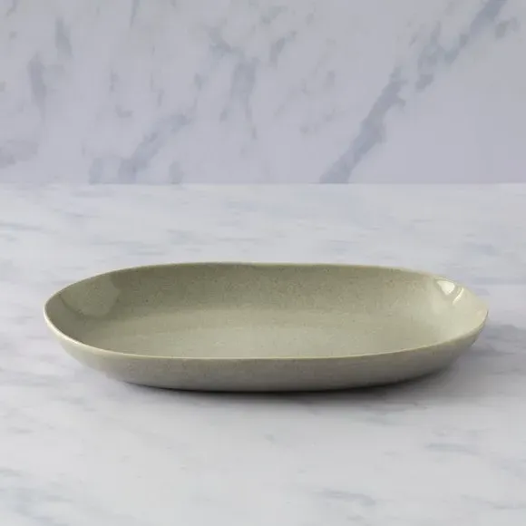 Reactive Glaze Serve Platter - Grey, Stoneware image