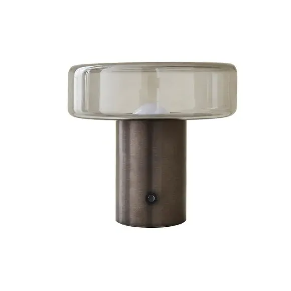 Rechargeable Table Lamp - Gold, Glass
