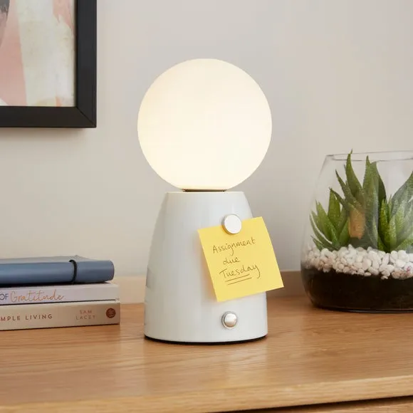 Rechargeable Table Lamp Touch Dimmable - White