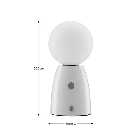 Rechargeable Table Lamp Touch Dimmable - White