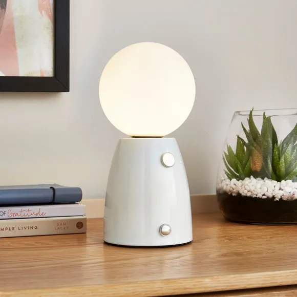 Rechargeable Table Lamp Touch Dimmable - White