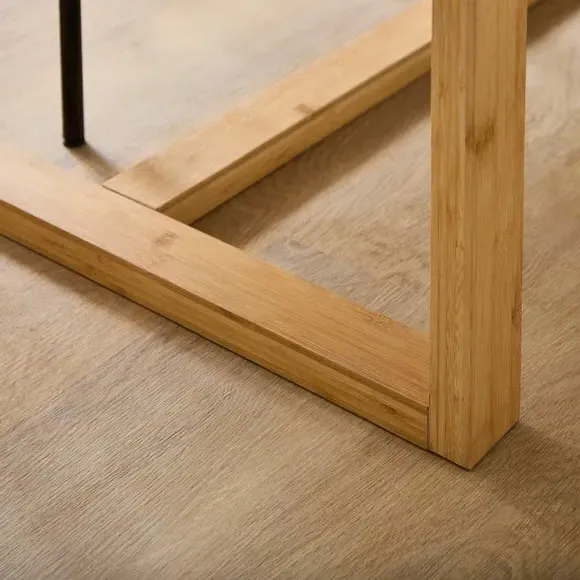 Rectangle 4-Seater Dining Table - Stone, Wood