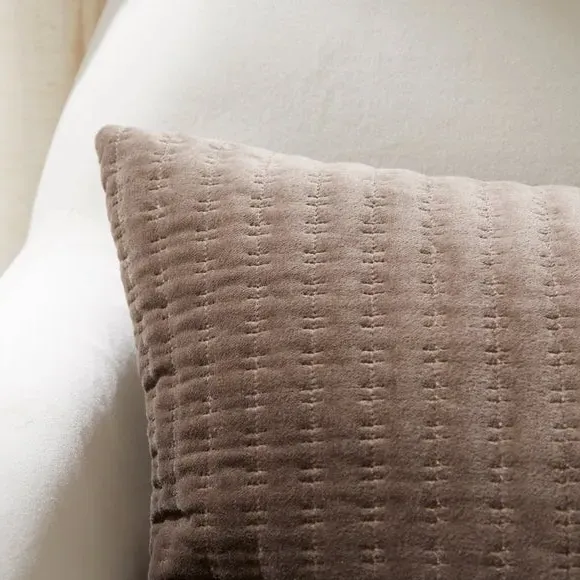 Rectangle Cushion Cover - Brown, Velvet