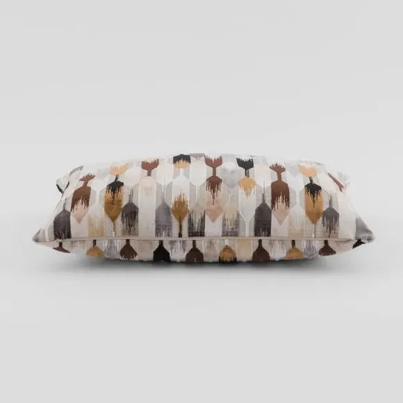 Rectangle Cushion Cut Velvet - Monochrome