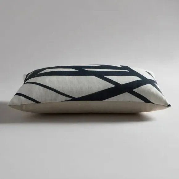 Rectangle Cushion with Abstract Print - Multicolor