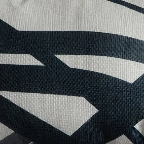 Rectangle Cushion with Abstract Print - Multicolor