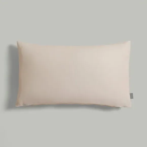 Rectangle Cushion with Embroidery - Natural