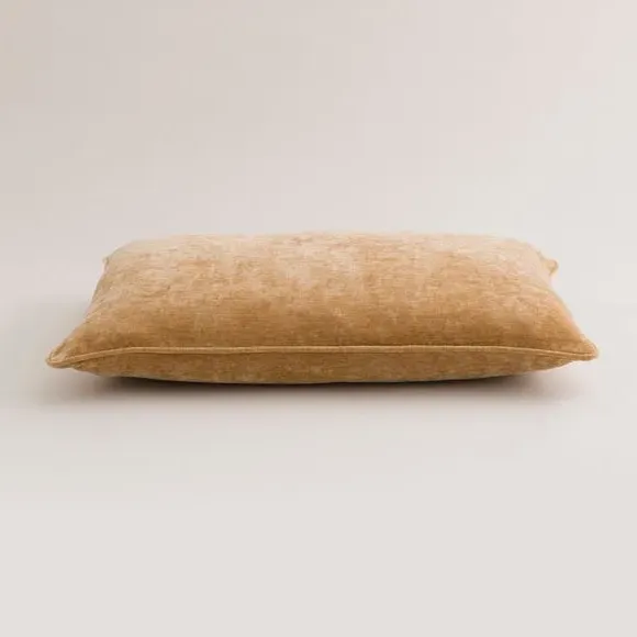 Rectangle Cushion with Feather Fill - Honey, Chenille