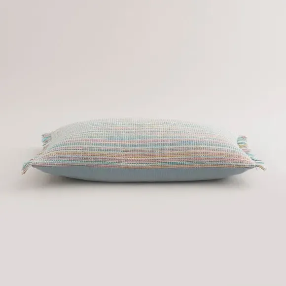 Rectangle Cushion with Fringe - Pastel, Cotton