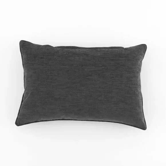 Rectangle Cushion with Hollow Fibre - Charcoal