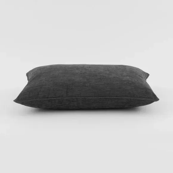Rectangle Cushion with Hollow Fibre - Charcoal