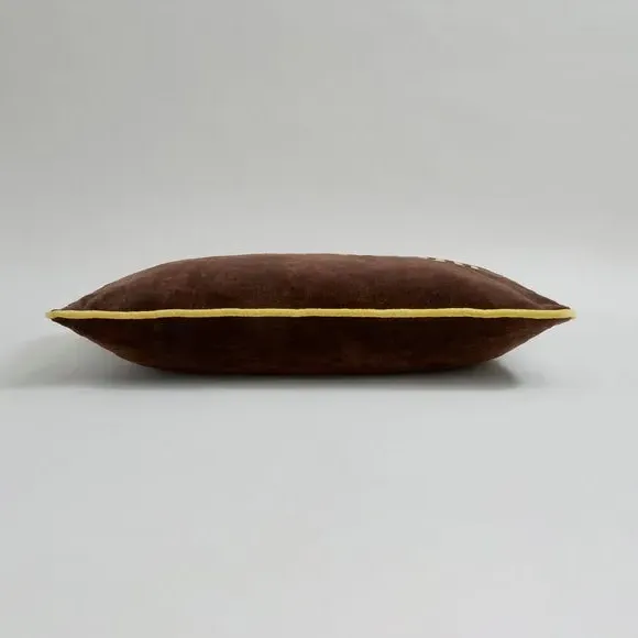 Rectangle Cushion with Zip - Brown
