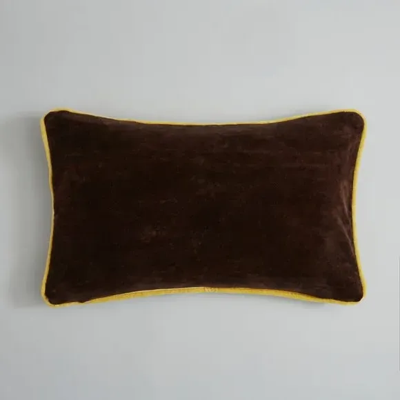 Rectangle Cushion with Zip - Brown