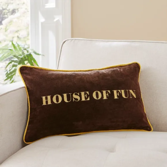 Rectangle Cushion with Zip - Brown image
