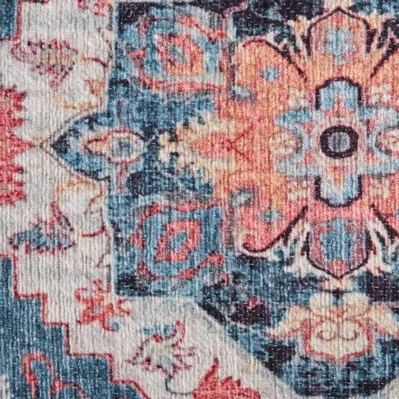Rectangle Cushion with Zip - Multicolor, Chenille