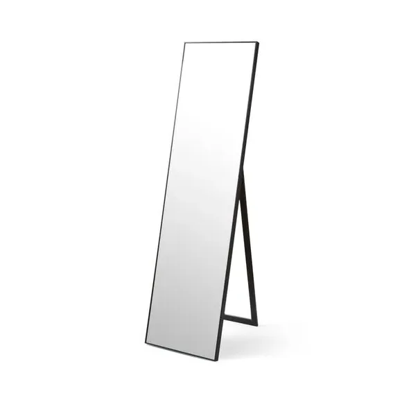 Rectangle Full Length Standing Mirror - Black