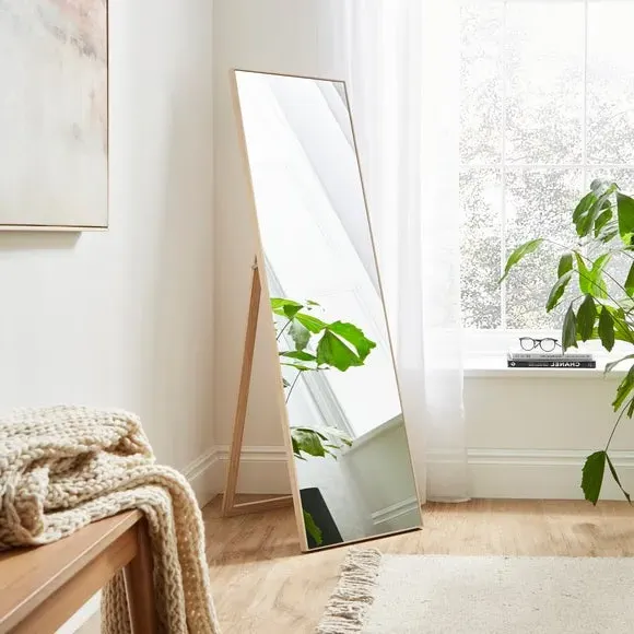Rectangle Full Length Standing Mirror - Wood