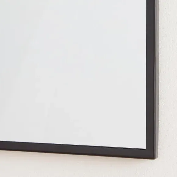 Rectangle Full Length Wall Mirror - Black, Metal